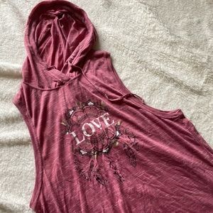 LOVE sleeveless hoodie shirt size 3XL/21
